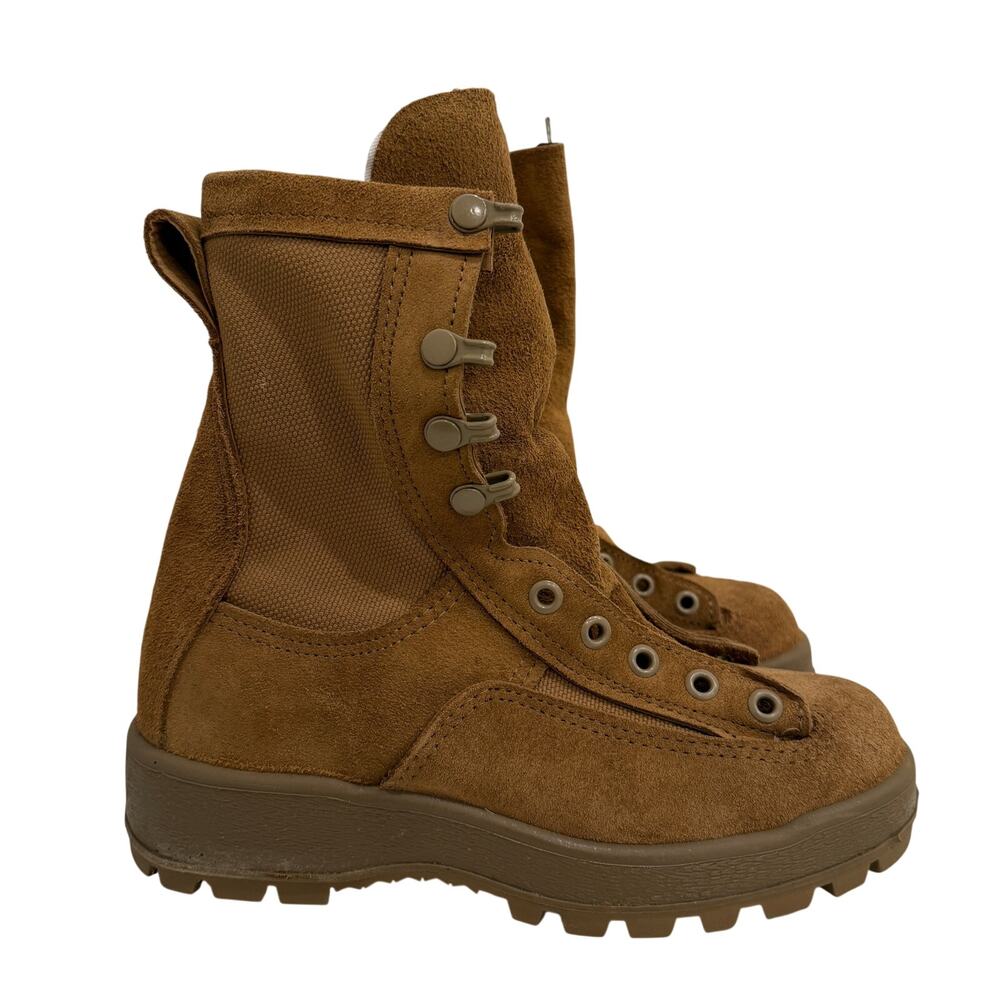 US Military Gore-Tex Combat Boots Coyote Brown Vibram Sole Size 2.5R